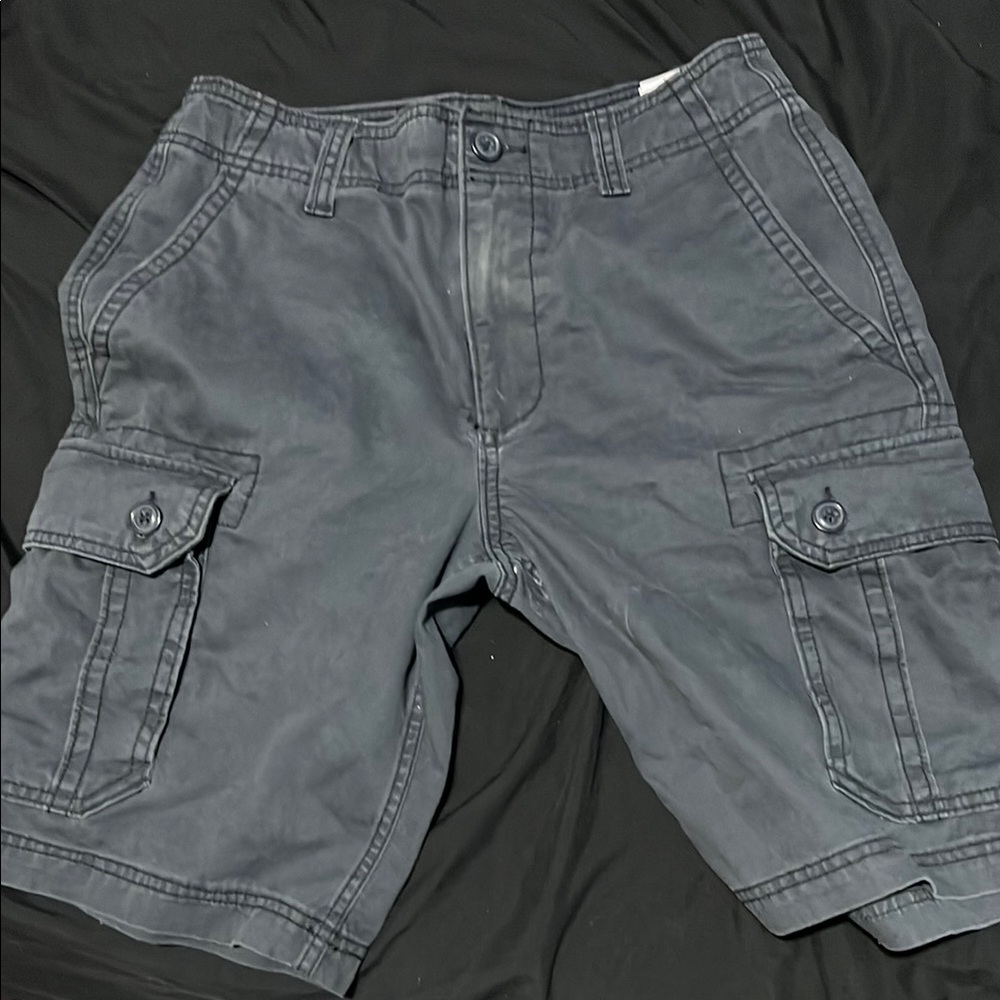 Men's Blue Cargo Shorts